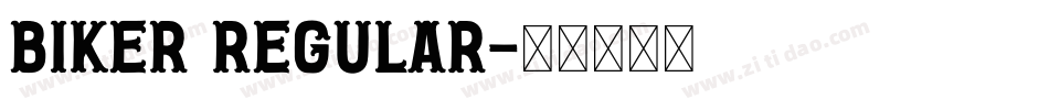 BIKER Regular字体转换